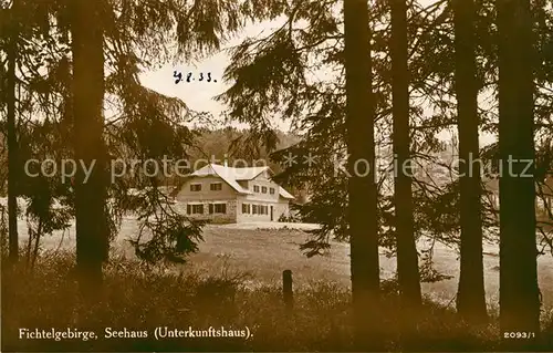 AK / Ansichtskarte Seehaus Fichtelgebirge Unterkunftshaus Ansicht vom Waldrand aus Kat. Troestau