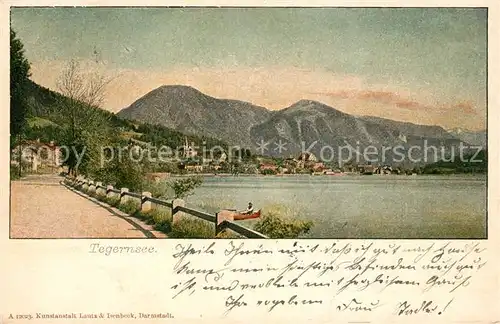 AK / Ansichtskarte Tegernsee Uferstrasse am See Alpen Kat. Tegernsee