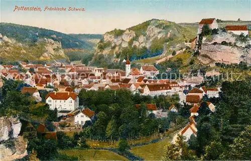 AK / Ansichtskarte Pottenstein Oberfranken Panorama Fraenkische Schweiz Kat. Pottenstein