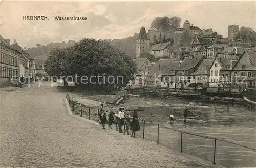 AK / Ansichtskarte Kronach Oberfranken Wasserstrasse Kat. Kronach