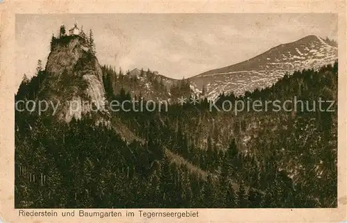 AK / Ansichtskarte Tegernsee Riederstein und Baumgarten im Tegernseergebiet Kat. Tegernsee