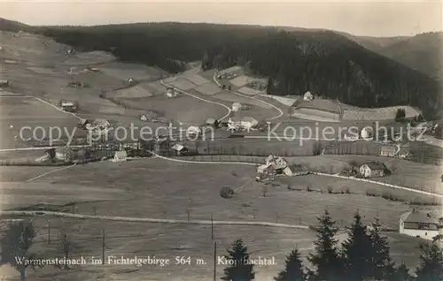 AK / Ansichtskarte Warmensteinach Panorama Kropfbachtal Kat. Warmensteinach Fichtelgebirge