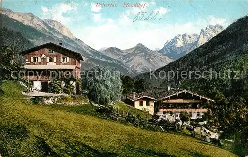 AK / Ansichtskarte Kaisertal Pfandlhof Alpen Kat. Kufstein