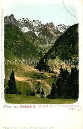 AK / Ansichtskarte Einoedsbach Landschaftspanorama Alpen Kat. Oberstdorf
