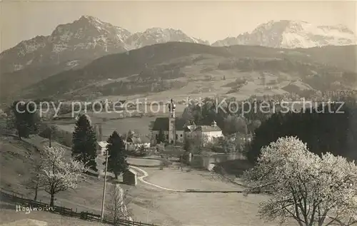 AK / Ansichtskarte Hoeglwoerth Panorama Alpenblick Kat. Anger