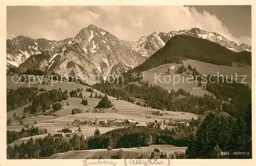 AK / Ansichtskarte Imberg Sonthofen Gesamtansicht mit Alpenpanorama Kat. Sonthofen