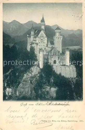 AK / Ansichtskarte Hohenschwangau Schloss Alpen Kat. Schwangau