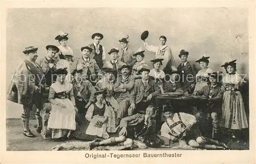 AK / Ansichtskarte Tegernsee Original Tegernseer Bauerntheater Gruppenbild Kat. Tegernsee