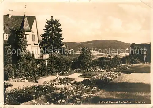 AK / Ansichtskarte Lindenfels Odenwald Kurgarten Hoehenluftkurort Kat. Lindenfels