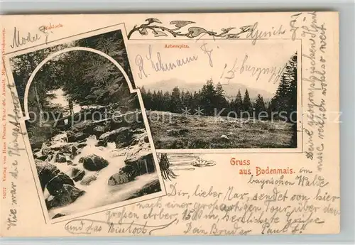 AK / Ansichtskarte Bodenmais Rissloch Landschaftspanorama mit Arberspitze Bayerischer Wald Kat. Bodenmais