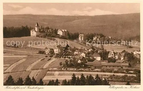 AK / Ansichtskarte Finsterbergen Villenpartie mit Kurhaus Hoehenluftkurort Kat. Finsterbergen Thueringer Wald