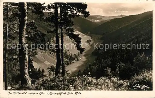 AK / Ansichtskarte Oberweissbach Landschaftspanorama Weissbachtal Thueringer Wald Kat. Oberweissbach