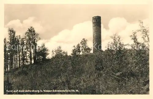 AK / Ansichtskarte Vesser Rennsteig Turm auf dem Adlersberg Kat. Schmiedefeld Rennsteig