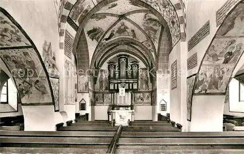 AK / Ansichtskarte Lieberhausen Bunte Kerk Inneres Kat. Gummersbach