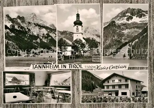 AK / Ansichtskarte Tannheim Tirol Haus Enzian Kirche Haldensee Vilsalpsee  Kat. Tannheim