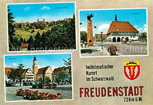 AK / Ansichtskarte Freudenstadt Gesamtansicht Stadthaus Rathaus Kat. Freudenstadt