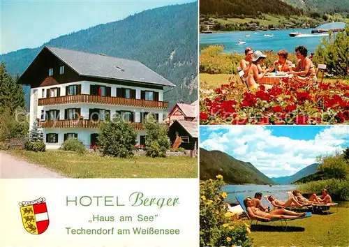 AK / Ansichtskarte Techendorf Weissensee Hotel Berger  Kat. 