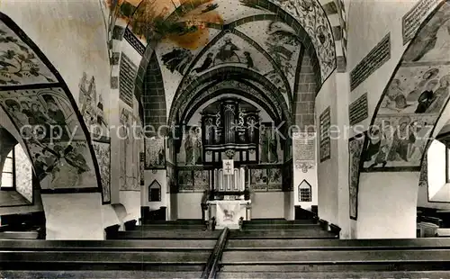 AK / Ansichtskarte Lieberhausen Bunte Kerk Inneres Kat. Gummersbach