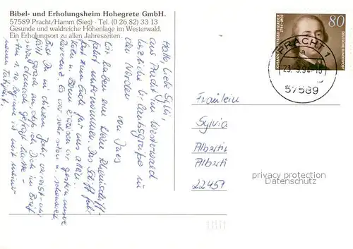 AK / Ansichtskarte Pracht Hamm Bibelheim Hohegrete Details Kat. Pracht