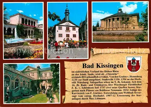 AK / Ansichtskarte Bad Kissingen Arkadenbau Rathaus Regentenbau Schmuckhof Kat. Bad Kissingen