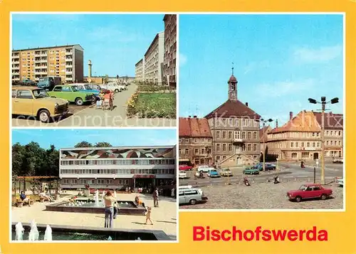 AK / Ansichtskarte Bischofswerda Neubaugebiet Kulturhaus Bertolt Brecht Markt Kat. Bischofswerda