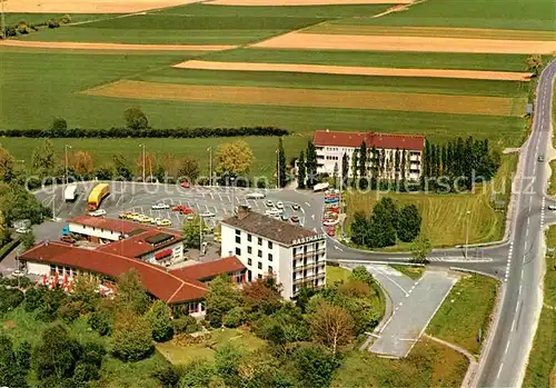 AK / Ansichtskarte Lohfelden Fliegeraufnahme Hotel Autobahn Rasthaus Kassel Kat. Lohfelden