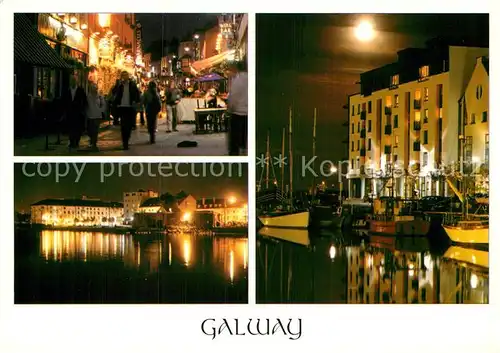 AK / Ansichtskarte Galway Galway Stadtansicht Nacht Kat. Galway