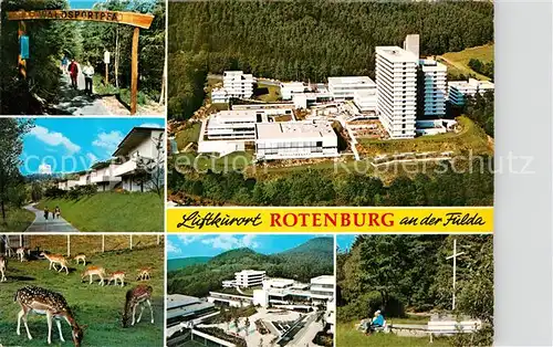 AK / Ansichtskarte Rotenburg Fulda Waldsportpfad Klinikzentrum Damwild  Kat. Rotenburg a.d. Fulda