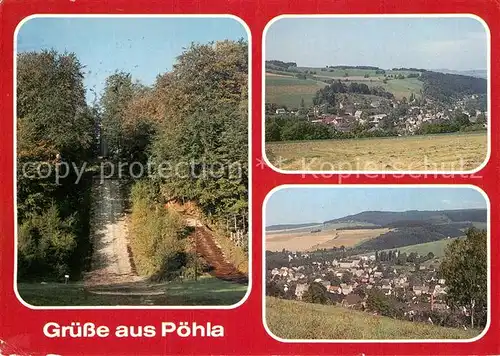 AK / Ansichtskarte Poehla Erzgebirge Panorama Kat. Poehla Erzgebirge