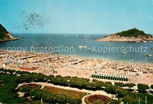 AK / Ansichtskarte San Sebastian Guipuzcoa Playa Panorama