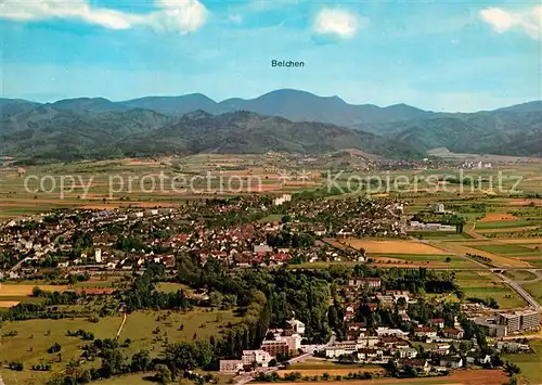 AK / Ansichtskarte Krozingen Bad Fliegeraufnahme Belchen Panorama Kat. Bad Krozingen