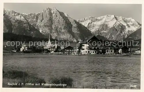AK / Ansichtskarte Seefeld Tirol Wettersteingebirge Kat. Seefeld in Tirol