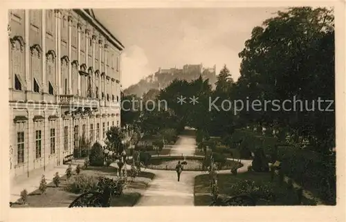 AK / Ansichtskarte Salzburg Oesterreich Mirabellgarten Hohensalzburg Kat. Salzburg