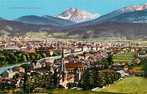 AK / Ansichtskarte Innsbruck Panorama Serlesspitze Kat. Innsbruck