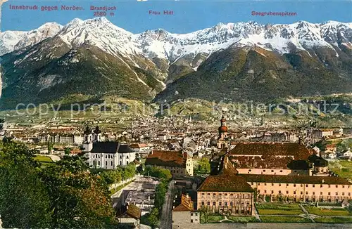 AK / Ansichtskarte Innsbruck Panorama Bergkette Kat. Innsbruck