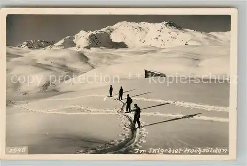 AK / Ansichtskarte Hochsoelden Skigebiet Winter Kat. Soelden oetztal Tirol