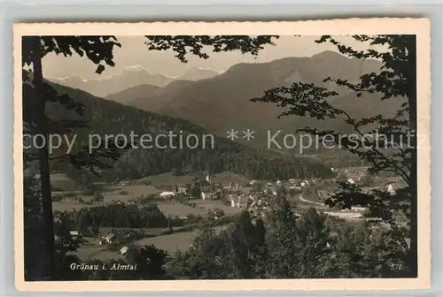 AK / Ansichtskarte Gruenau Almtal Panorama Kat. Gruenau im Almtal Salzkammergut