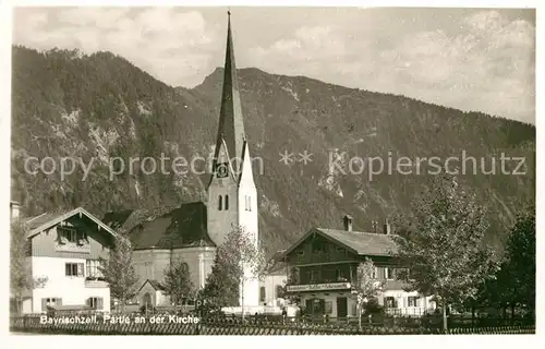 AK / Ansichtskarte Bayrischzell Kirchenpartie Kat. Bayrischzell