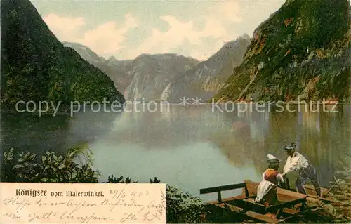 AK / Ansichtskarte Koenigsee Berchtesgaden Vom Malerwinkel