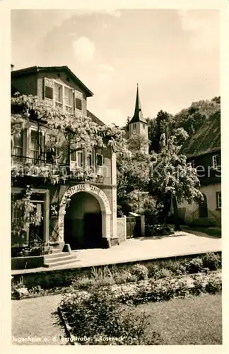 AK / Ansichtskarte Jugenheim Seeheim Jugenheim Gasthaus Tannenberg "Roseneck" Kat. Seeheim Jugenheim Bergstrasse