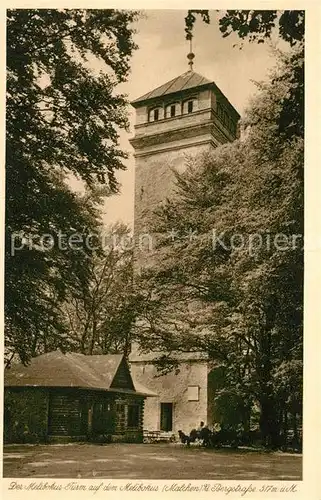 AK / Ansichtskarte Malchen Turm auf dem Melibokus Kat. Seeheim Jugenheim