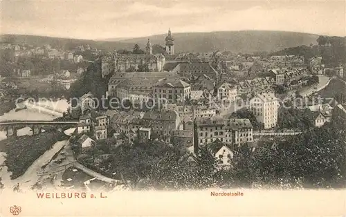 AK / Ansichtskarte Weilburg Stadtpanorama Nordostseite Kat. Weilburg Lahn