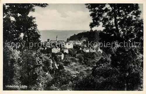 AK / Ansichtskarte Lindenfels Odenwald Ansicht vom Waldrand aus Kat. Lindenfels