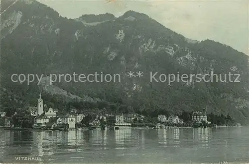 AK / Ansichtskarte Vitznau Vierwaldstaettersee Ansicht vom See aus Kat. Vitznau