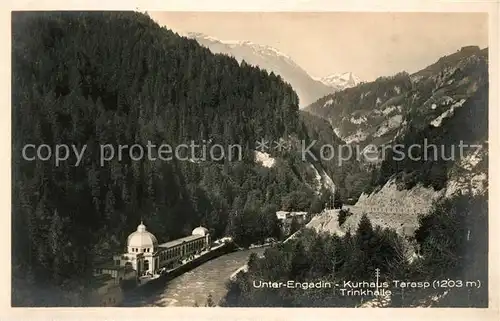 AK / Ansichtskarte Tarasp Kurhaus Trinkhalle Unterengadin Alpen Kat. Tarasp