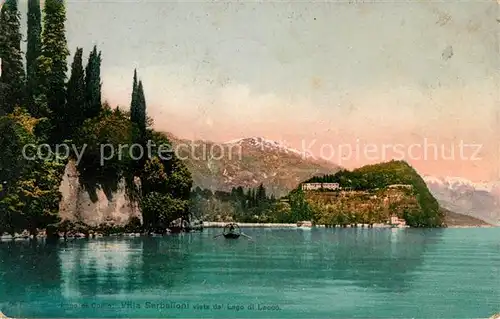 AK / Ansichtskarte Bellagio Lago di Como Villa Serbelloni vista dal Lago di Lecoo