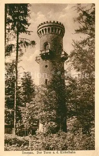 AK / Ansichtskarte Ilmenau Thueringen Turm auf dem Kickelhahn Kat. Ilmenau