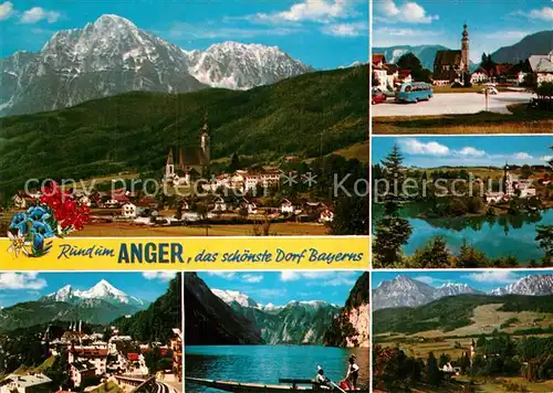 AK / Ansichtskarte Anger Chiemgau Panorama Kirche