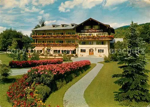 AK / Ansichtskarte Oberammergau Hotel Alois Lang Kat. Oberammergau