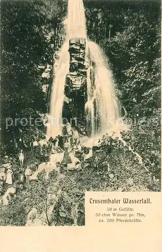 AK / Ansichtskarte Trusetal Trusetaler Wasserfall Kat. Trusetal